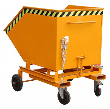 SKW Spänebehälter 0,6m³ RAL 2000 300kg Tragkraft